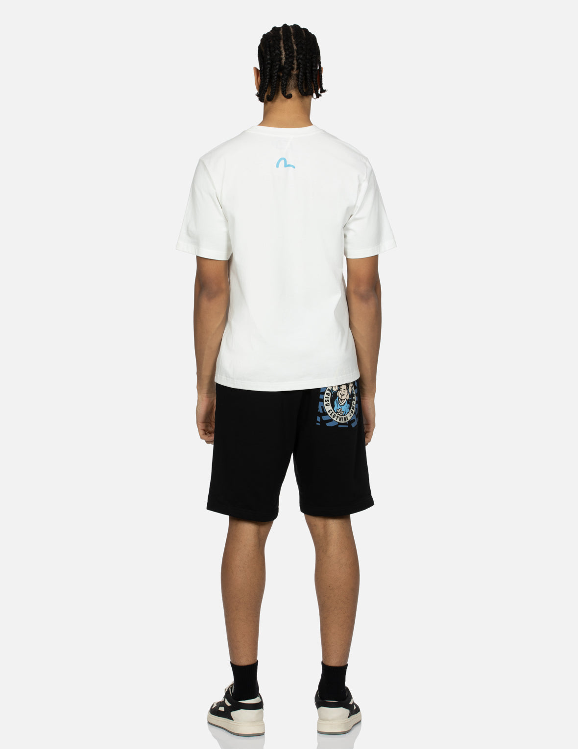 Playful Godhead Print Regular Fit Sweat Shorts