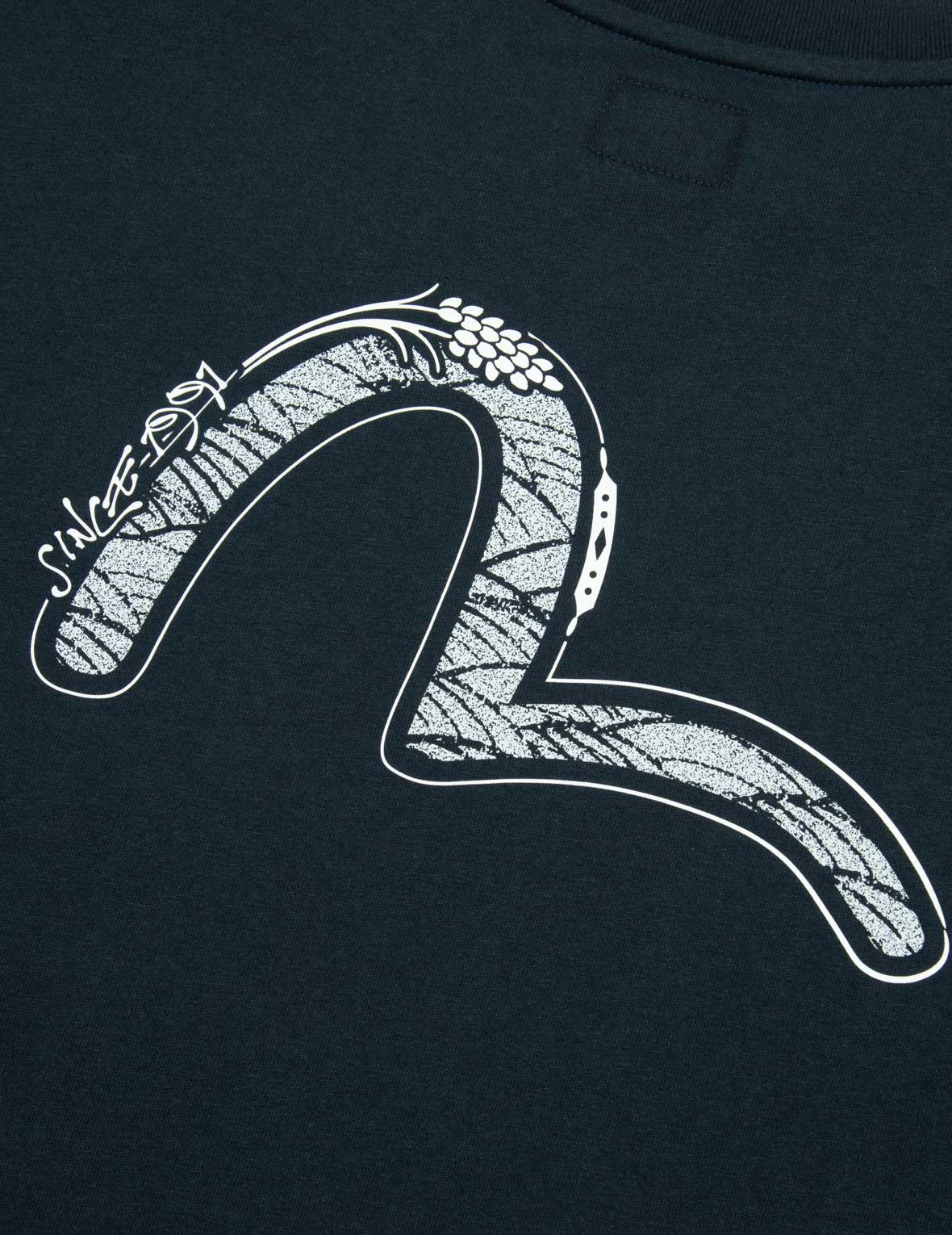 Multi Kamon Print Relax Fit T-shirt