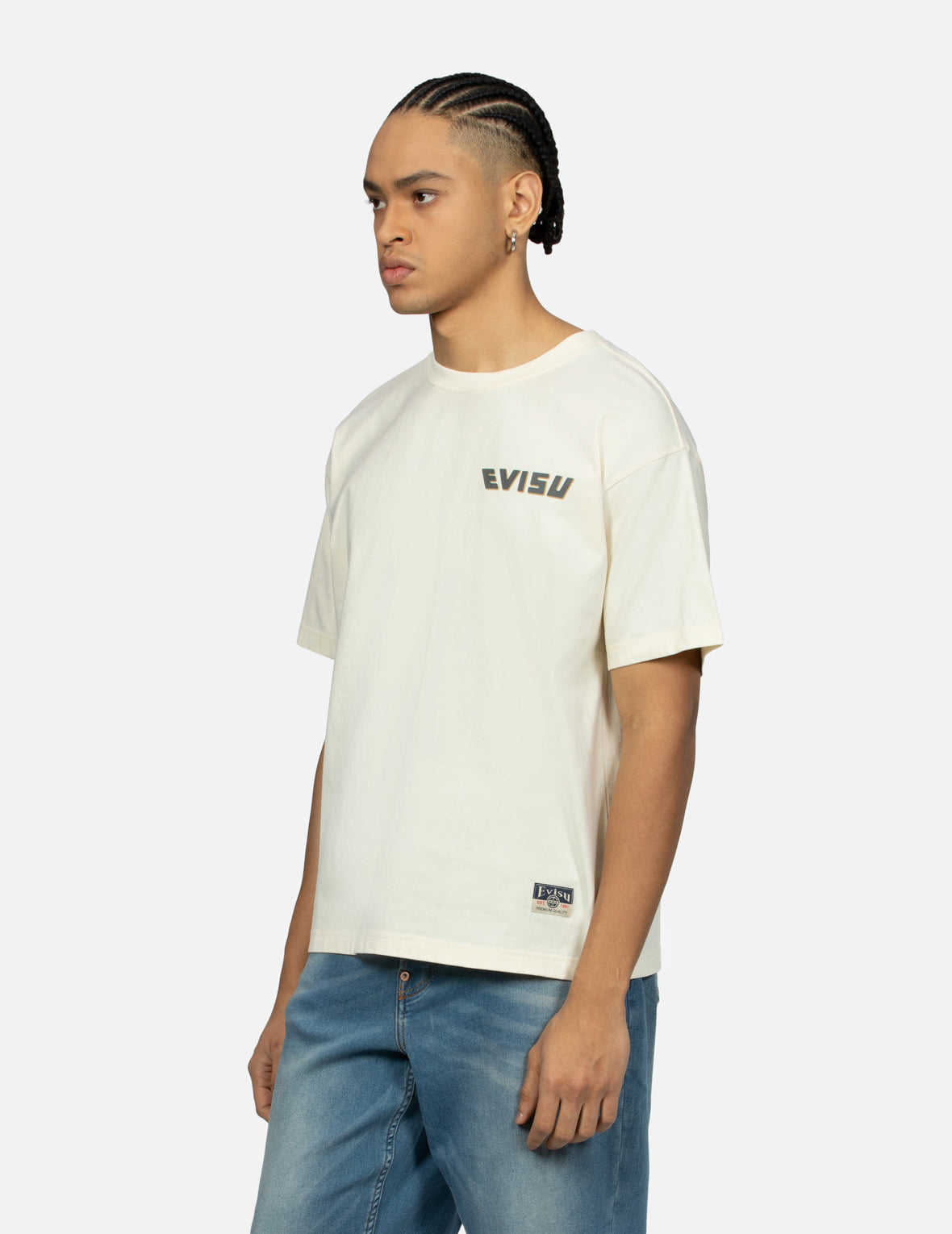 Logo and Ribbon Daicock Print Relax Fit T-shirt