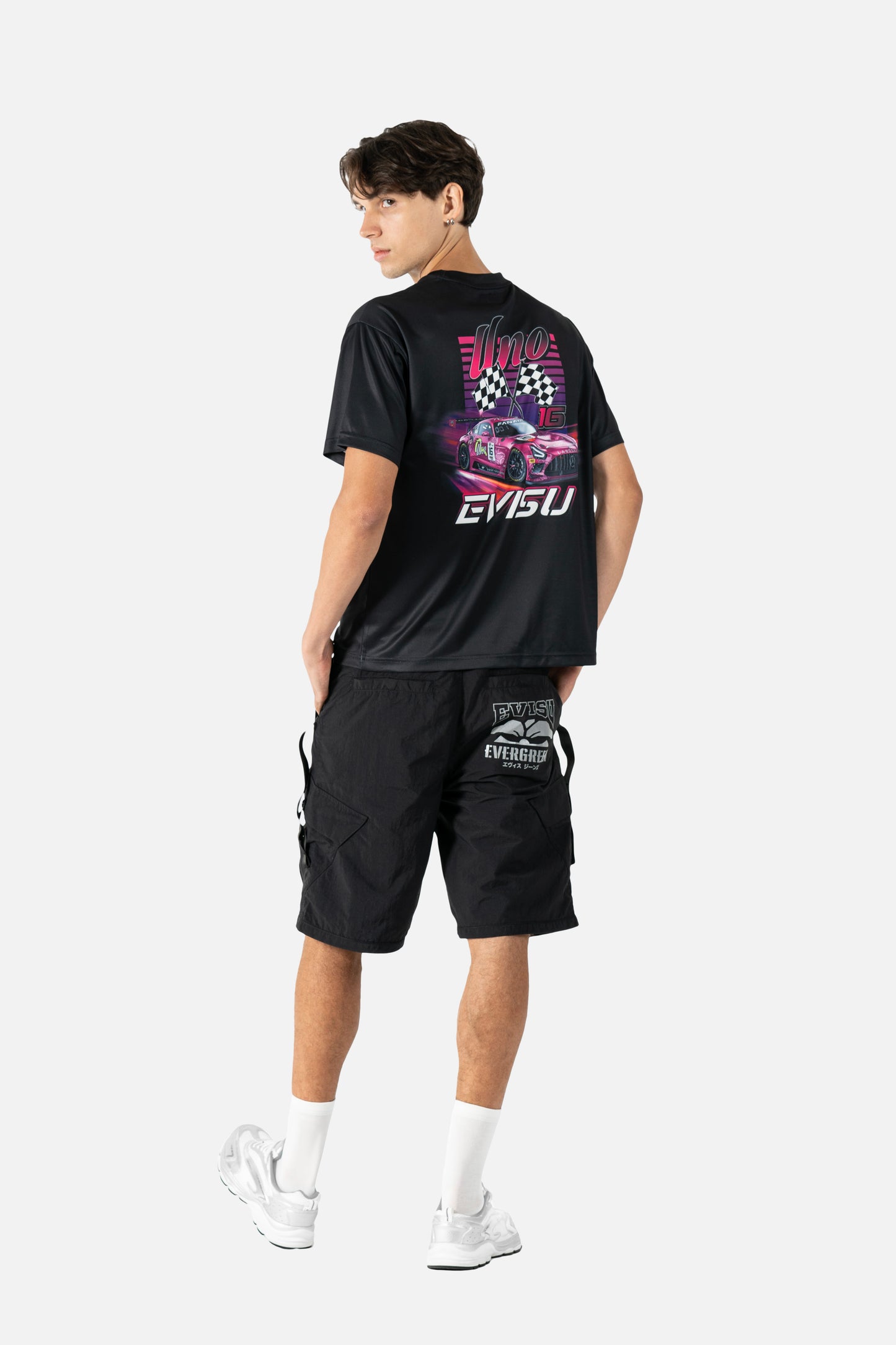 EVISU X UNO RACING 限量版寬版休閒T恤