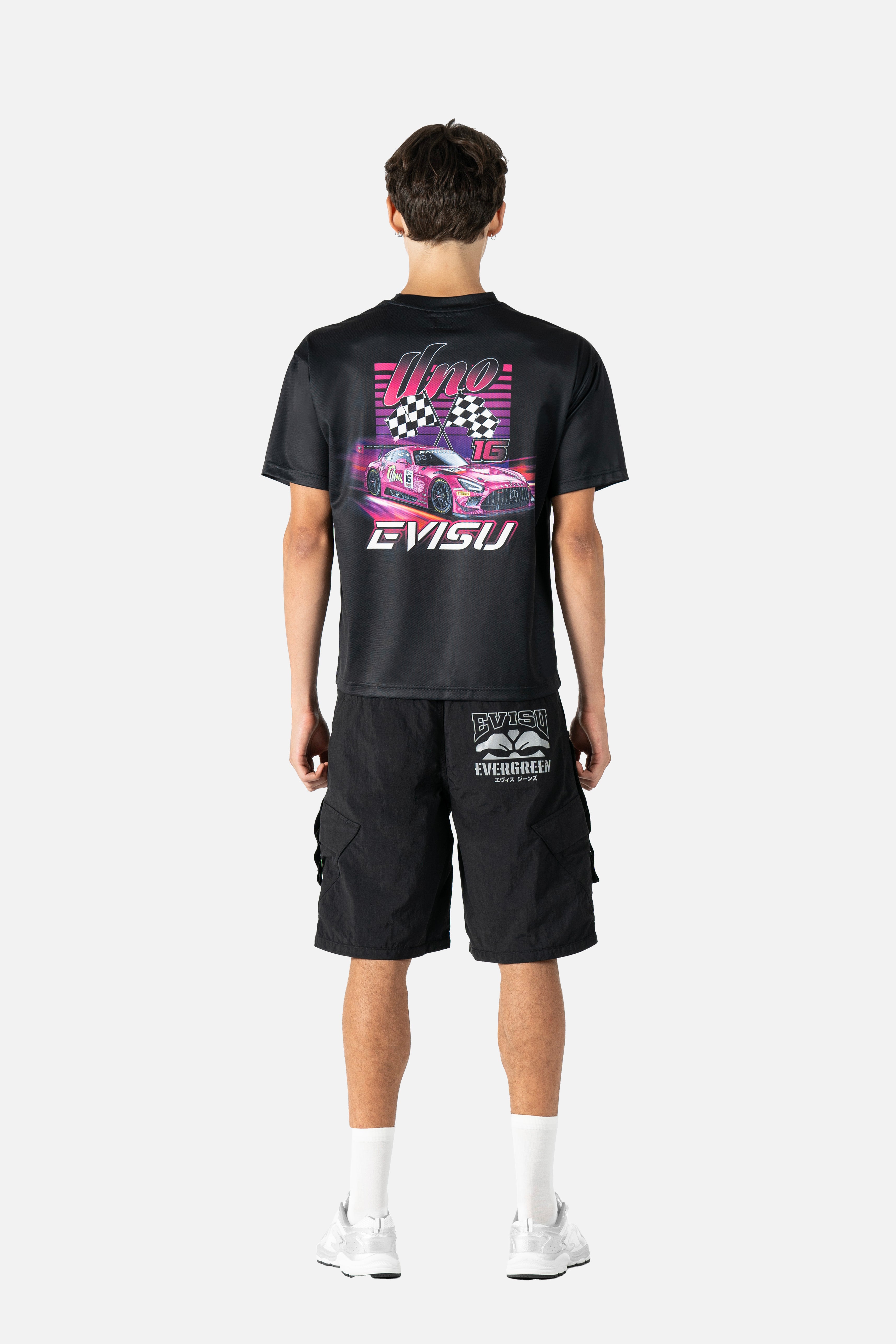 EVISU X UNO RACING 限量版寬版休閒T恤