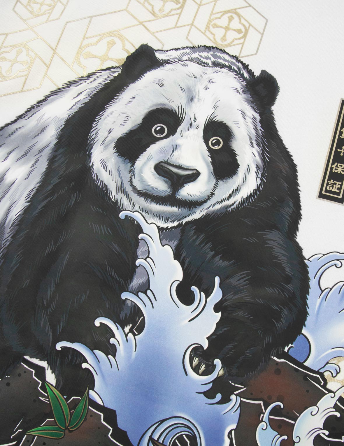 熊貓與海鷗印花寬版T恤