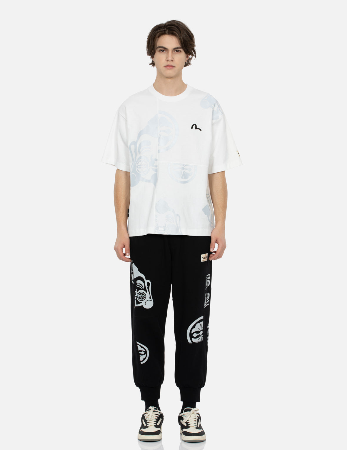 Godhead and Kamon Print Relax Fit T-shirt