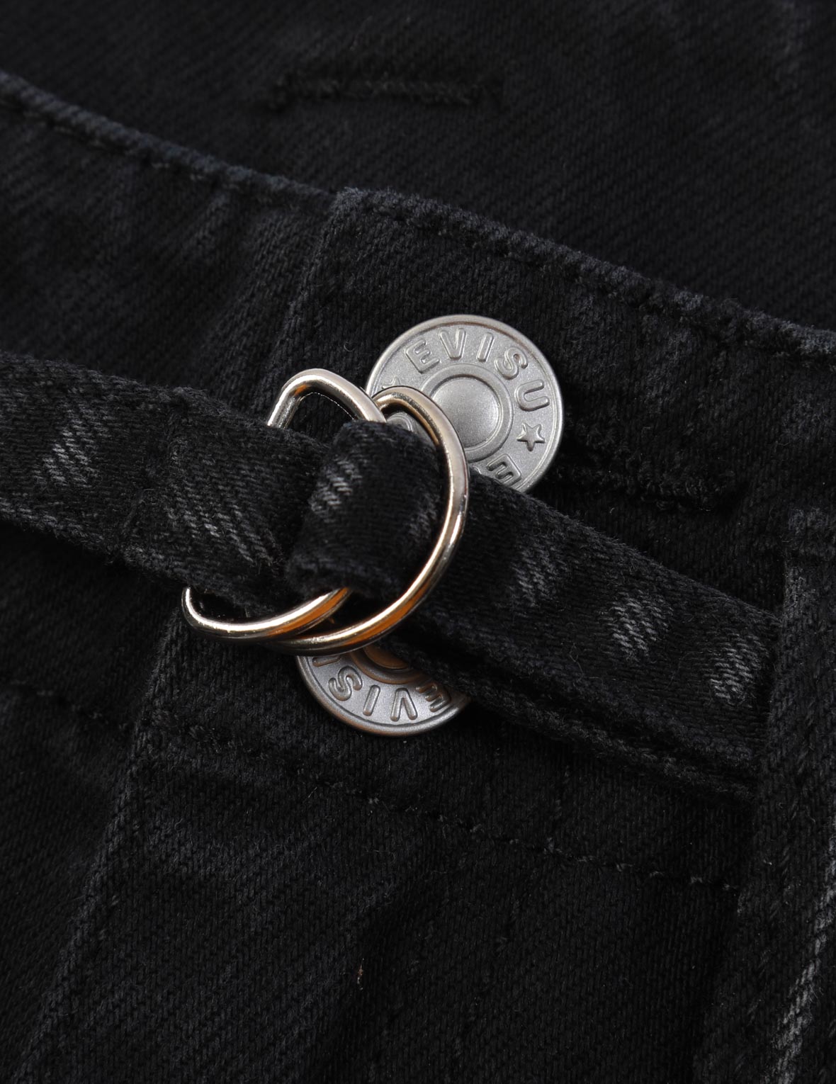 Seagull and 3D Logo Embroidery Denim Shorts