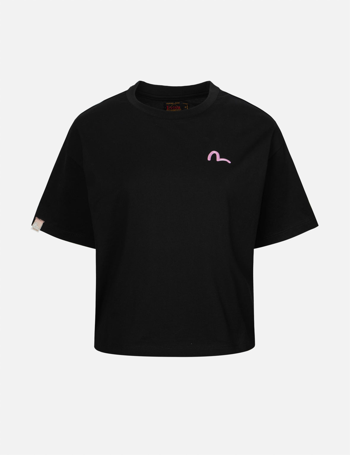 Cherry Blossom and Festival-Themed Daruma Cropped T-shirt