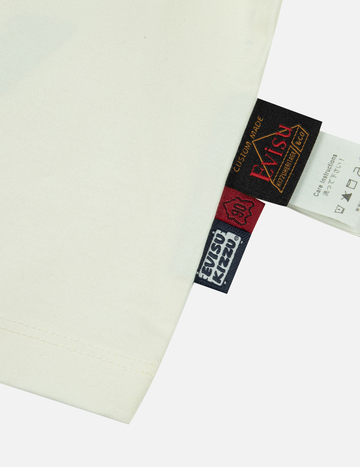 Logo and Retro Daruma Print Regular Fit T-shirt