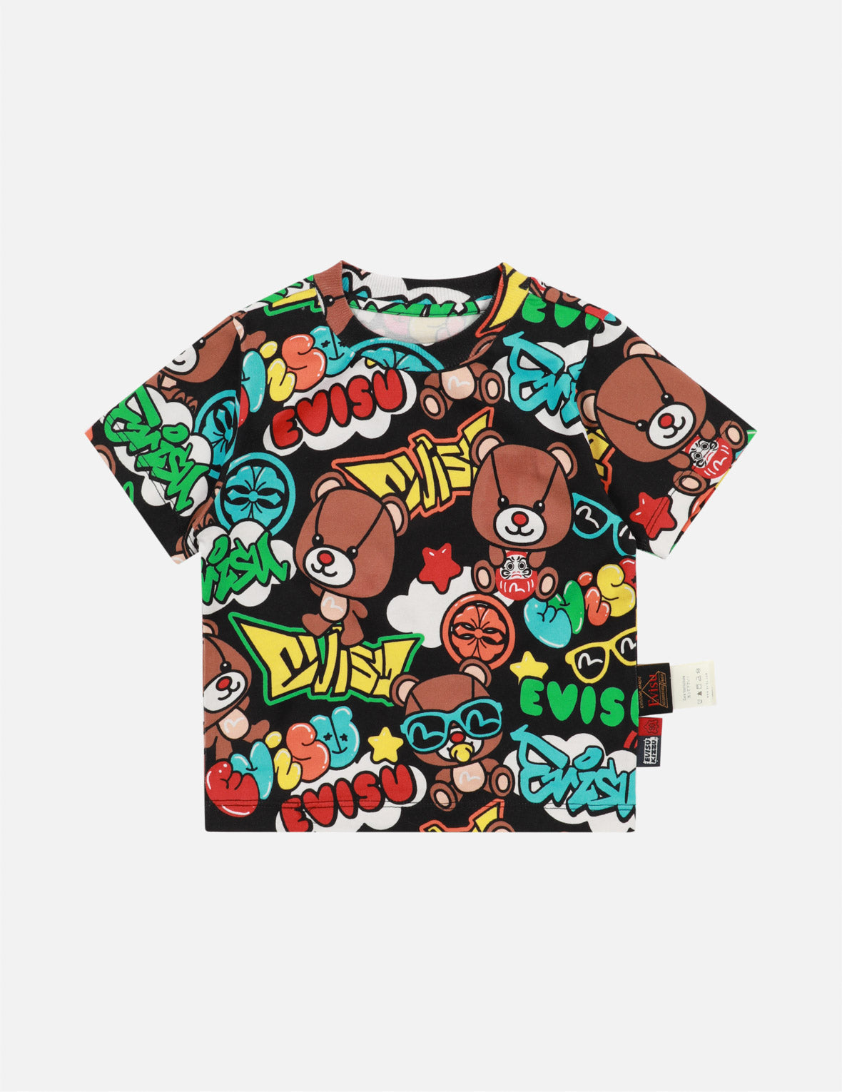 Graffiti Style Multi-Print Regular Fit T-shirt